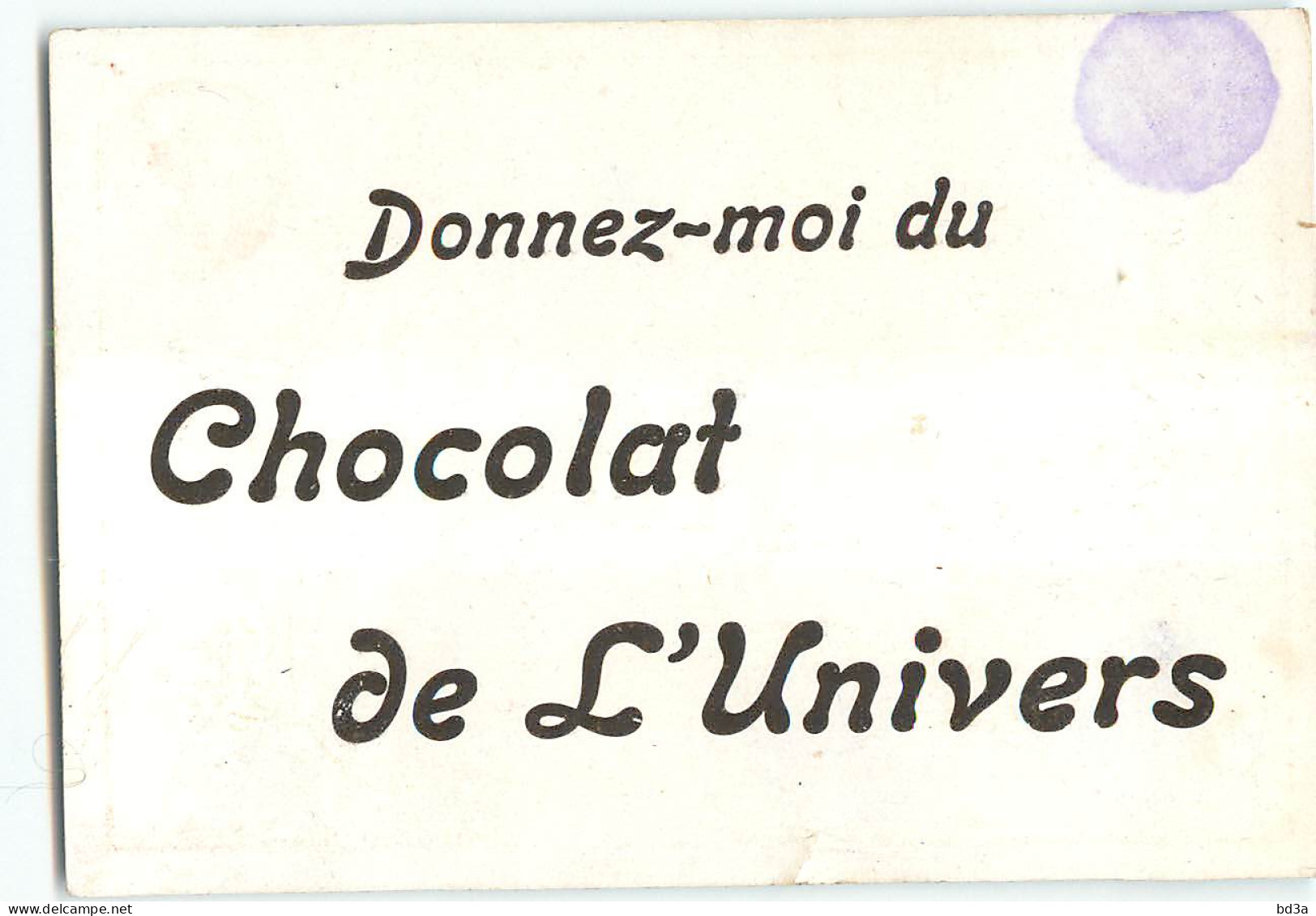 CHROMO / CHOCOLAT DE L'UNIVERS -  JANVIER - Sonstige & Ohne Zuordnung