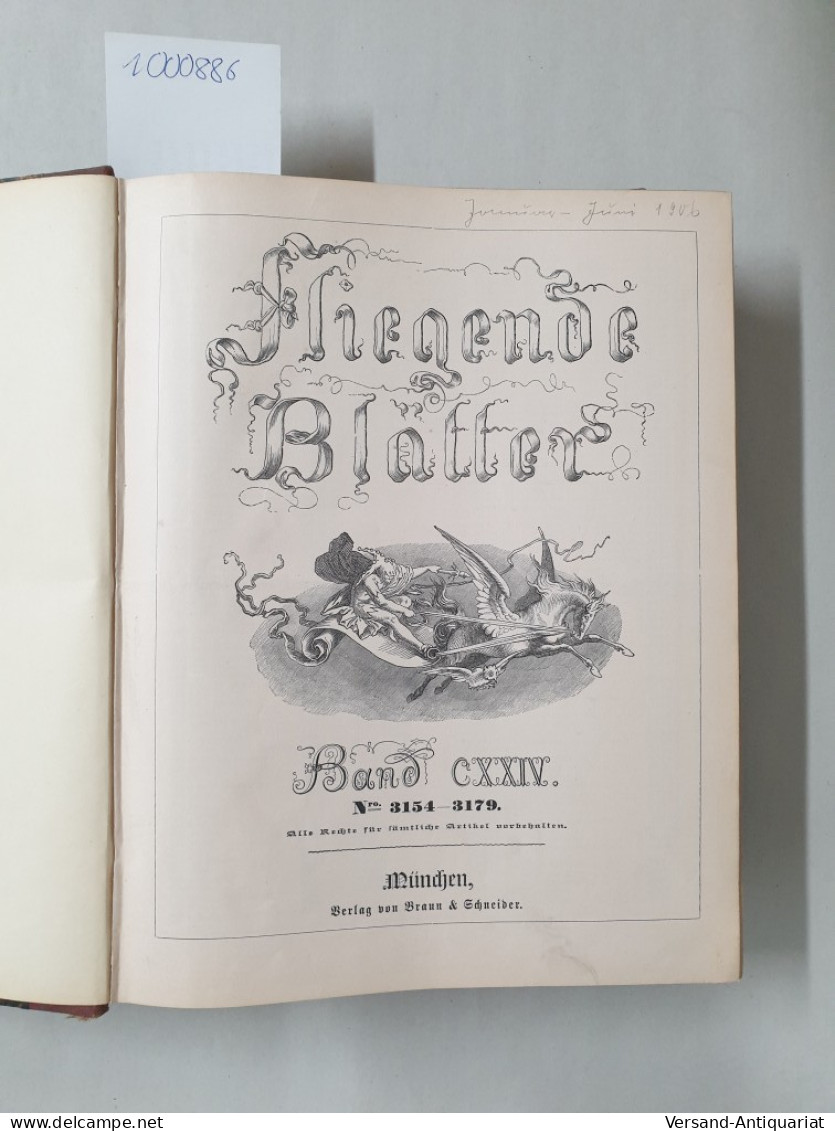 Fliegende Blätter, Band CXXIV, No. 3154 - 3179, Humoristische Wochenzeitschrift, Erstes Halbjahr 1906 : - Autres & Non Classés