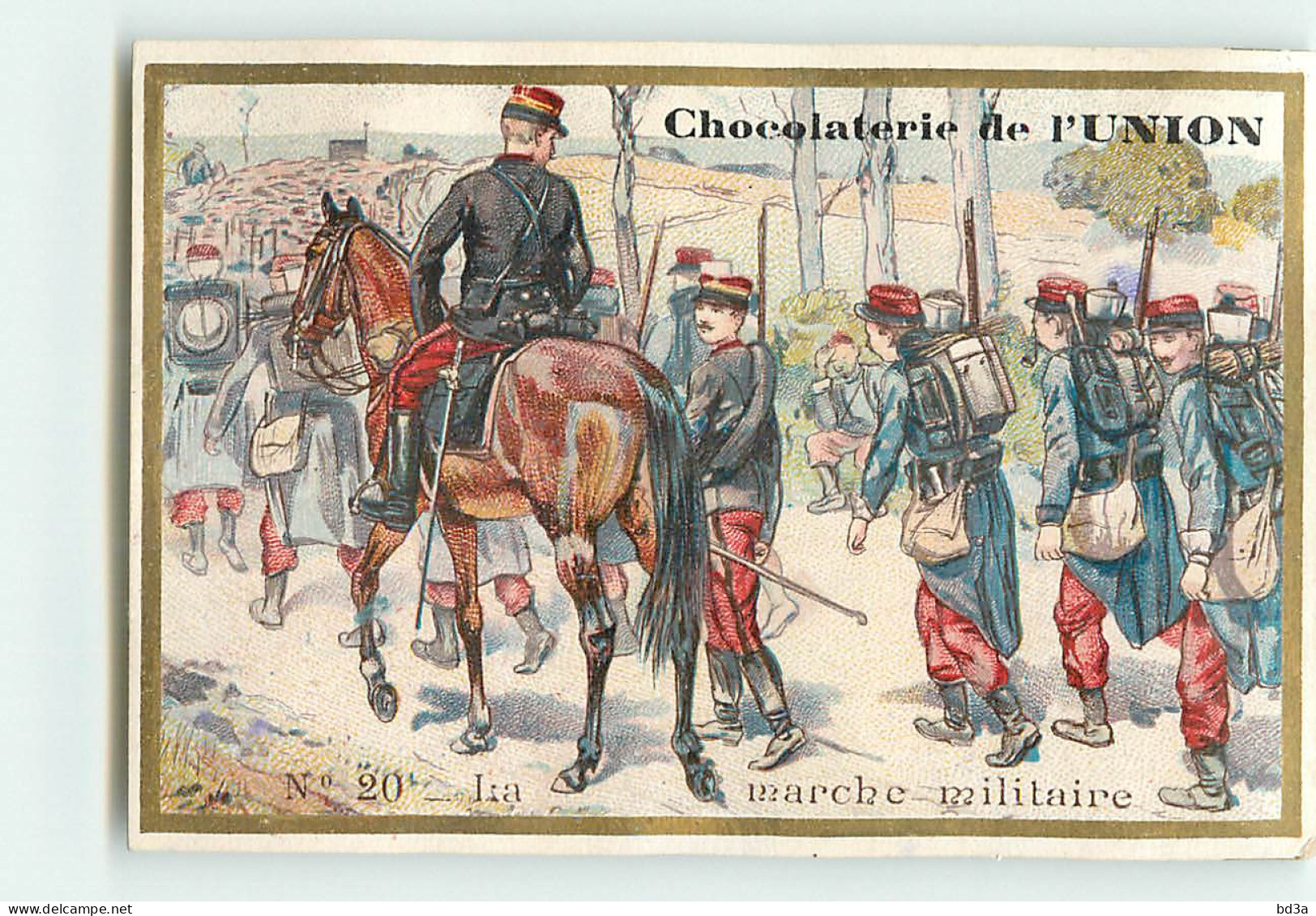 CHROMO / CHOCOLAT DE L'UNION -  N° 20 - LA MARCHE MILITAIRE  - REGIMENT - Sonstige & Ohne Zuordnung