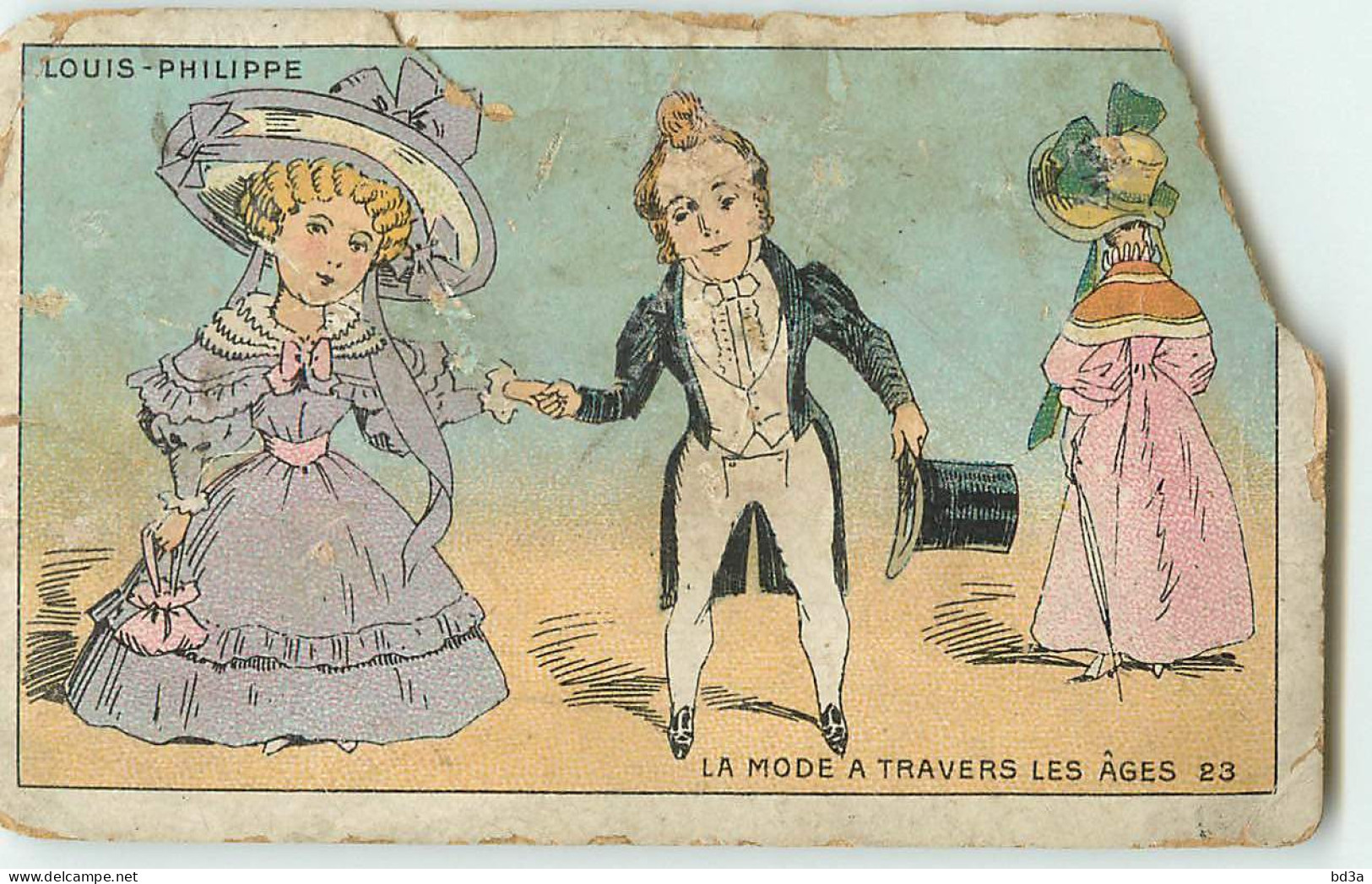 CHROMO /  CHOCOLAT DE L'UNION -  LA MODE  A TRAVERS LES AGES - LOUIS PHILIPPE - LYON - Other & Unclassified