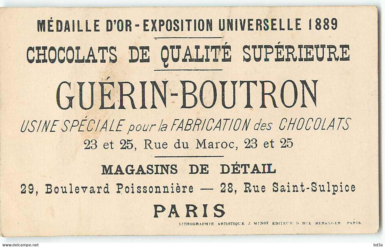 CHROMO - CHOCOLAT GUERIN BOUTRON -  CHASSEUR - Guérin-Boutron