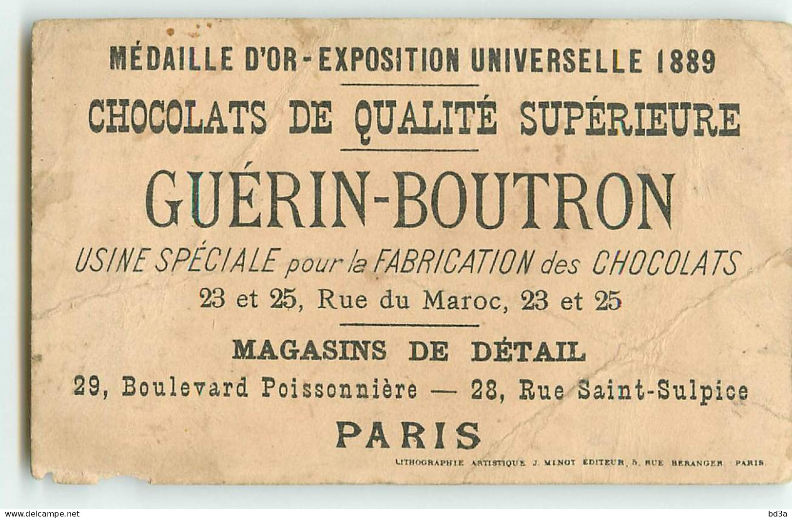 CHROMO - CHOCOLAT GUERIN BOUTRON - MILITAIRE - Guerin Boutron