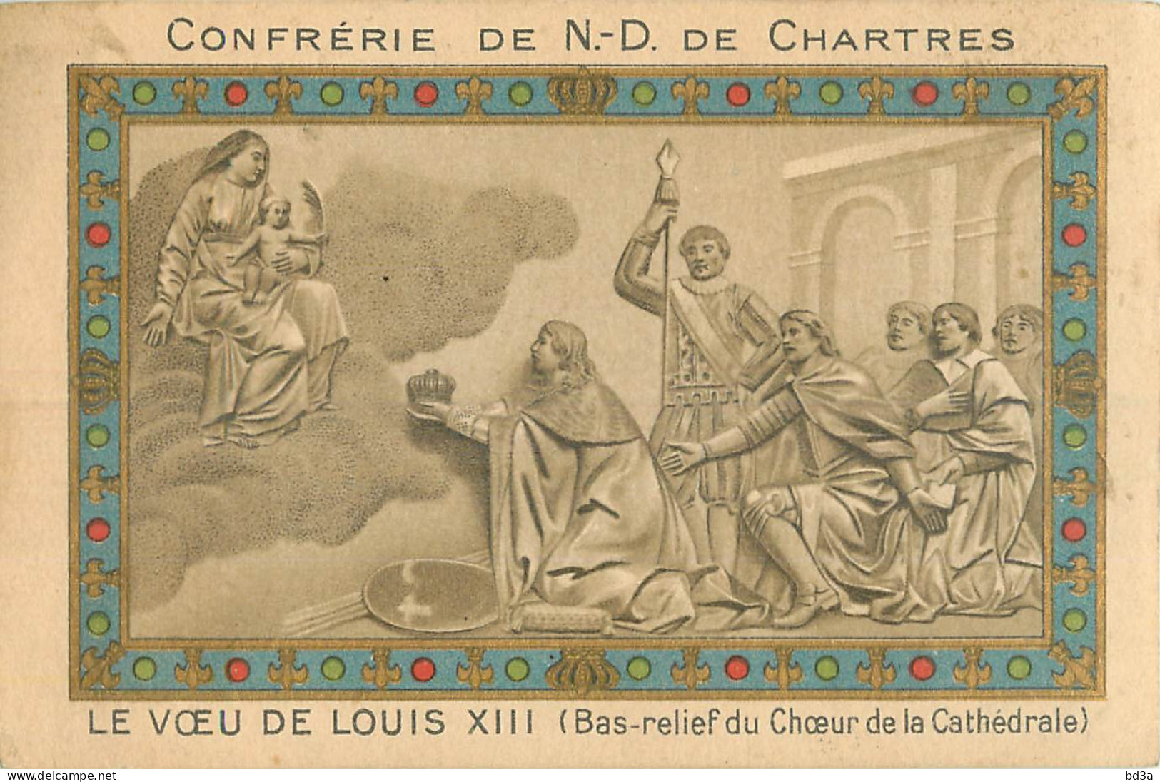 IMAGE PIEUSE CONFRERIE N.D. DE CHARTRES - Images Religieuses