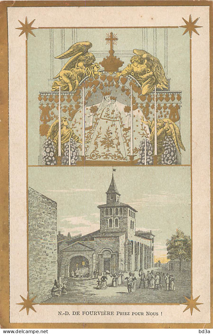 IMAGE PIEUSE EGLISE DE FOURVIERE 1896 - Images Religieuses