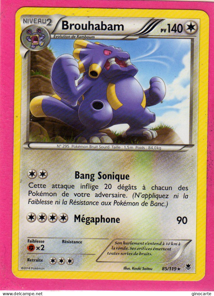 Carte Pokemon Francaise 2014 Xy Vigueur Spectrale 85/119 Brouhabam 140pv Neuve - XY