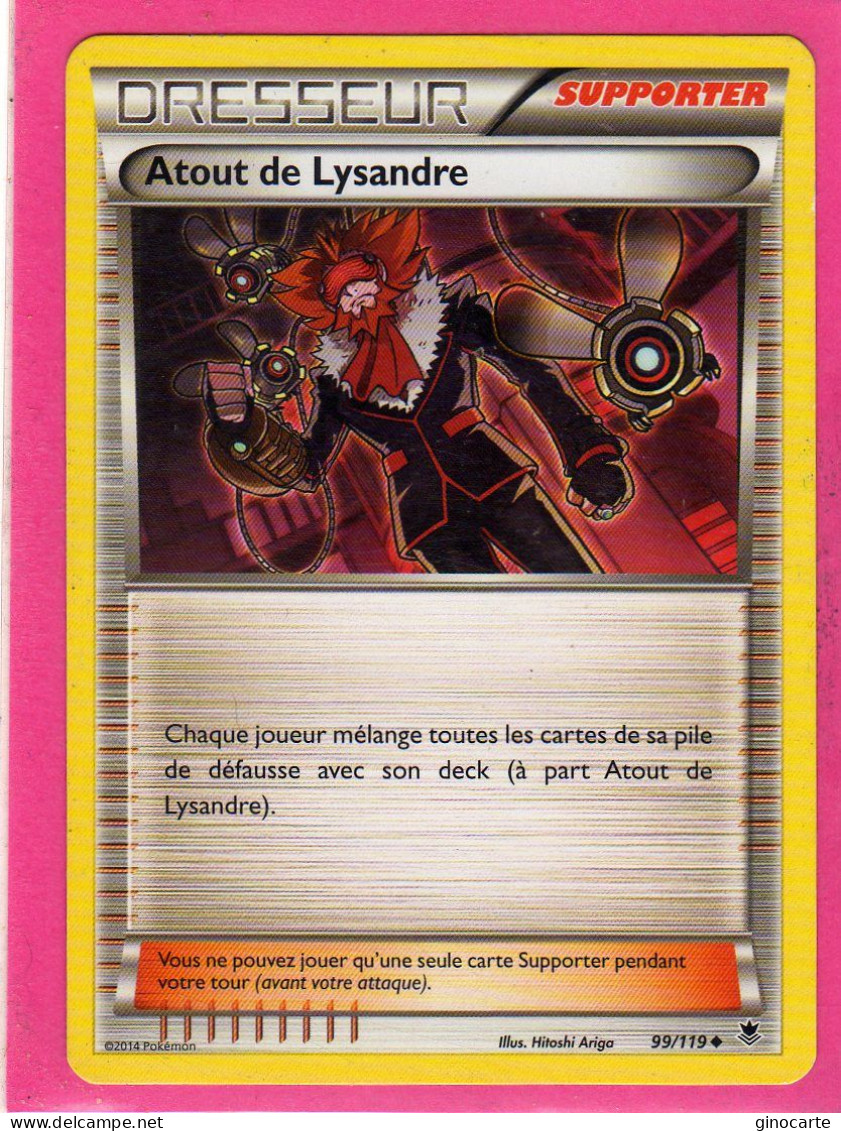 Carte Pokemon Francaise 2014 Xy Vigueur Spectrale 99/119 Atout De Lysandre Neuve - XY