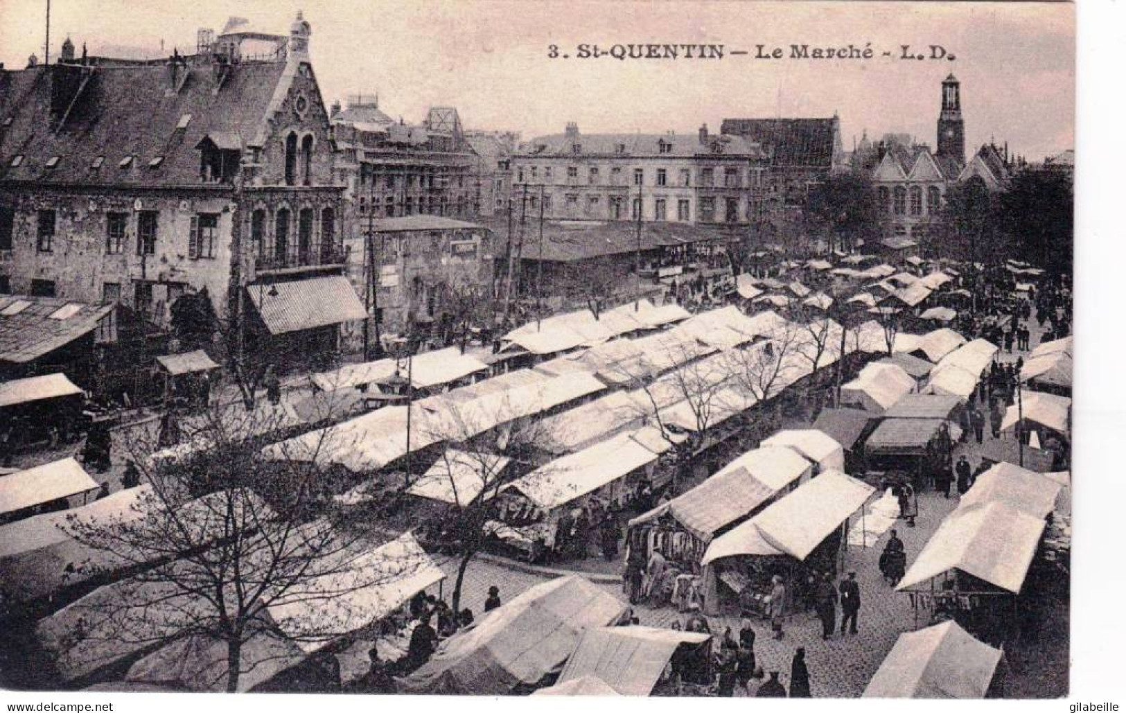 02 - Aisne -  SAINT QUENTIN -  Le Marché - Saint Quentin