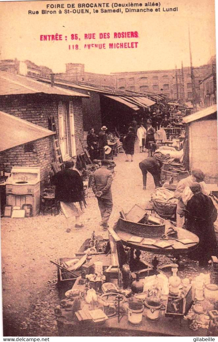 93 - Seine Saint Denis -  SAINT OUEN - Foire De Brocante - Rue Biron  - Saint Ouen