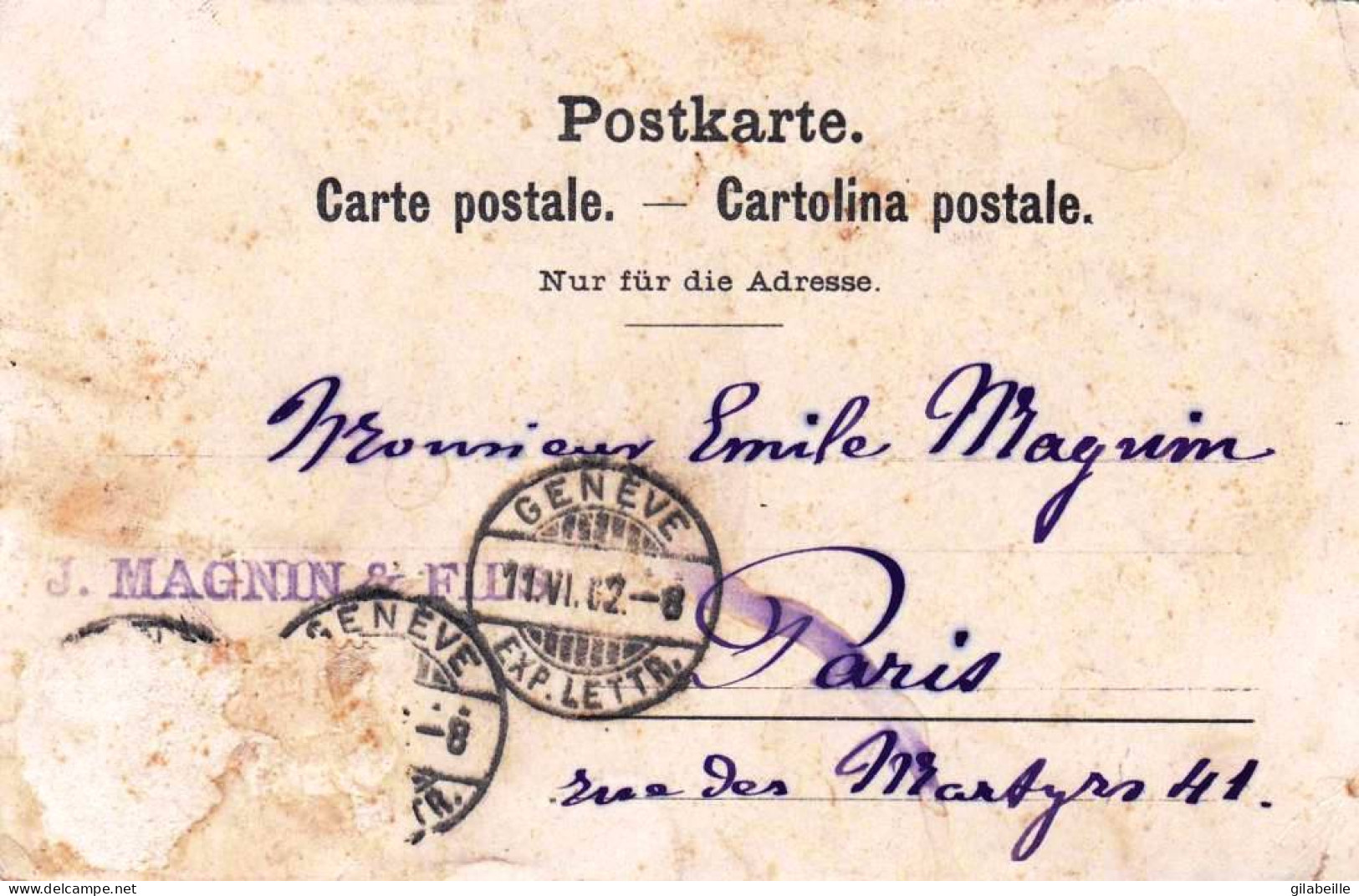 GENEVE - Tir Cantonal Genevois - 7 Au 15 Juin 1902 Au Stand St. Georges Prix Et Primes - III Centenaire De L'Escalade - Sonstige & Ohne Zuordnung