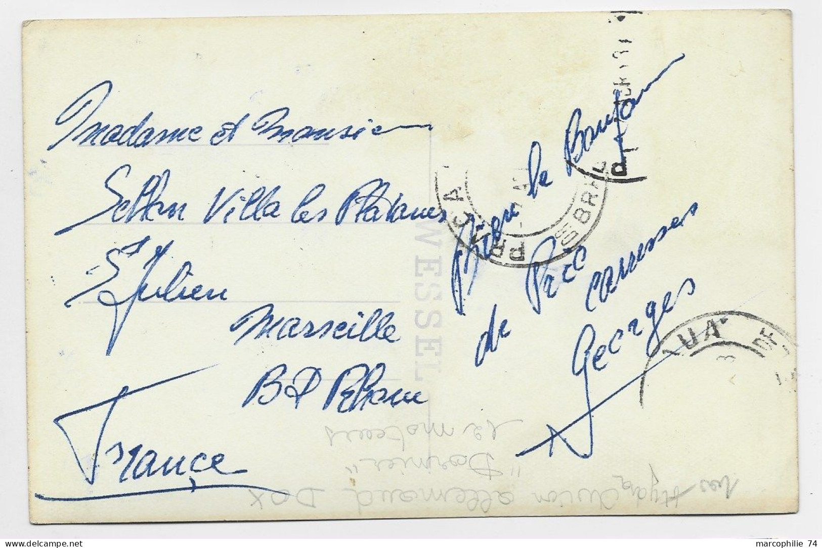 BRESIL BRASIL CARTE RIO JANEIRO + HYDRAVION ALLEMAND DORMIER 12 MOTEURS - 1927-1959 Covers & Documents