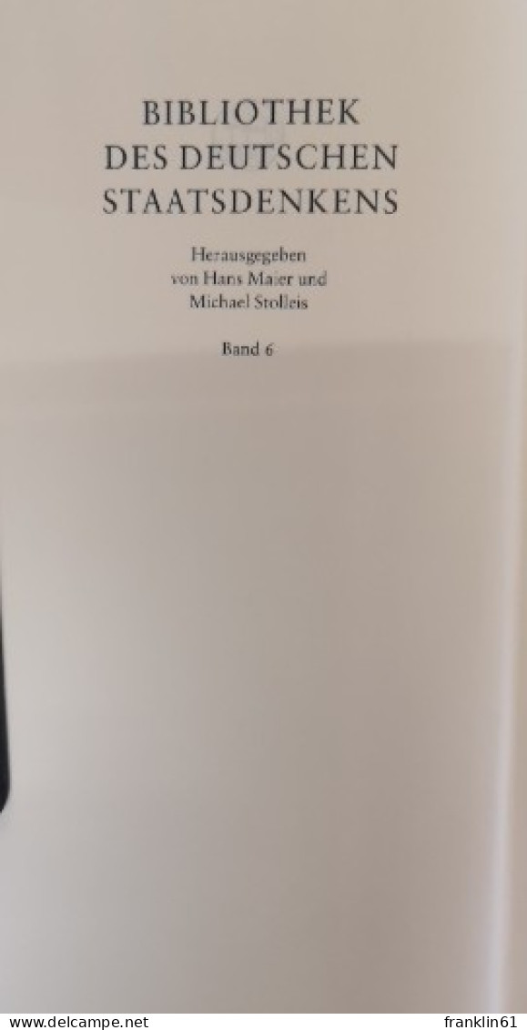 Fürstenspiegel Der Frühen Neuzeit. Band 6. - 4. 1789-1914