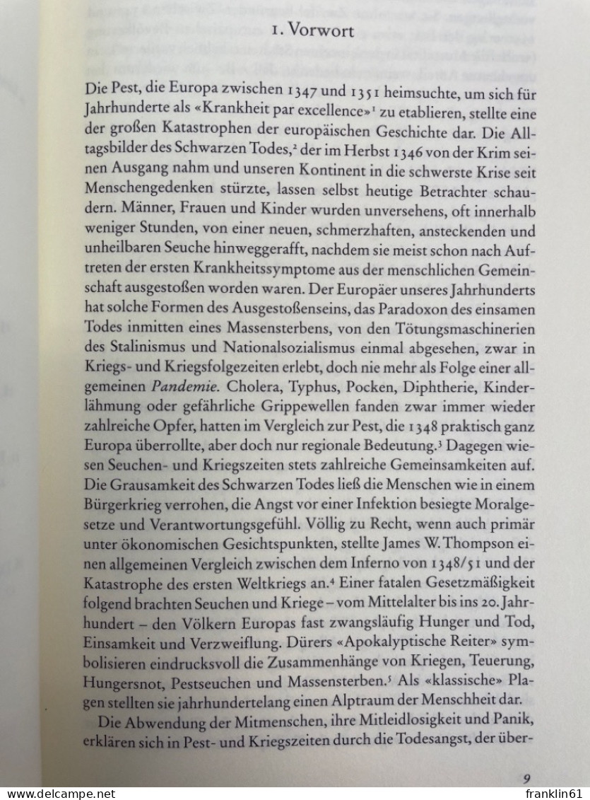 Der Schwarze Tod In Europa : Die Grosse Pest Und Das Ende Des Mittelalters. - 4. Neuzeit (1789-1914)