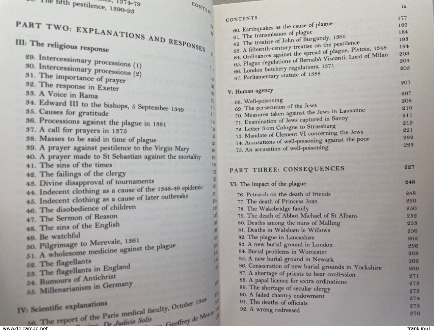 The Black Death. Manchester Medieval Sources. - 4. 1789-1914