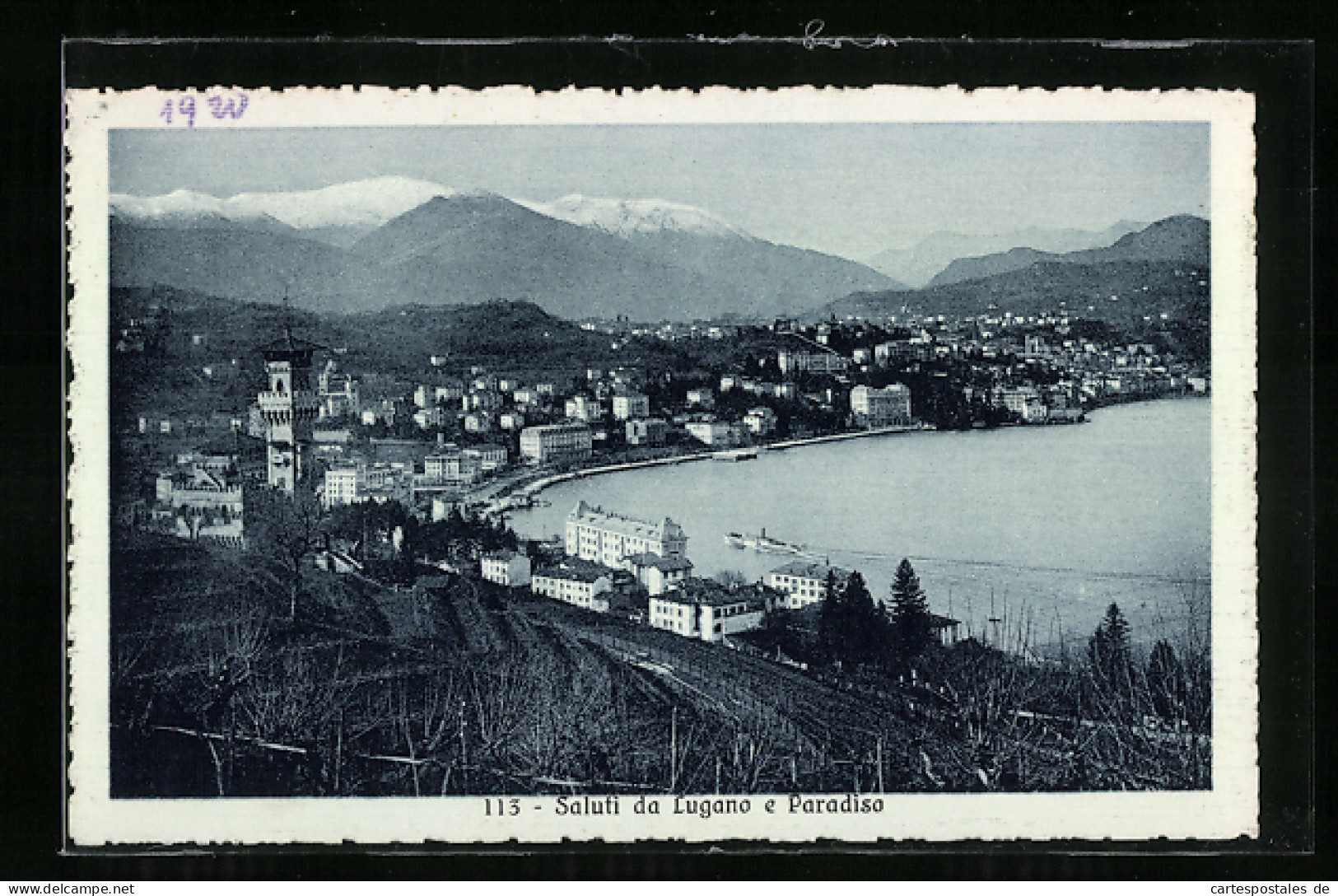 AK Lugano, Blick Auf Lugano Und Paradiso  - Paradiso