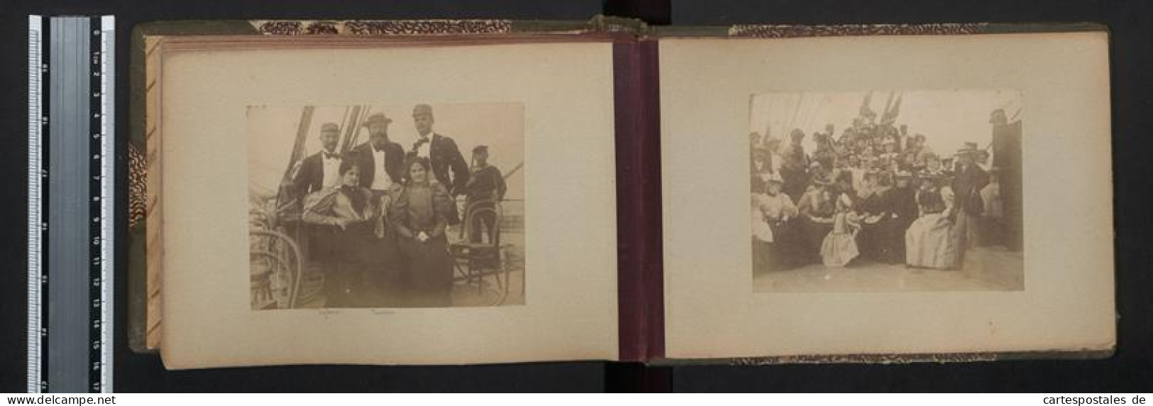 Fotoalbum Mit 42 Fotografien. K.u.K. Kriegsmarine, Rundreise / Expedition Lagos, Kamerun, Dakar, Freetown, New York  - Albumes & Colecciones