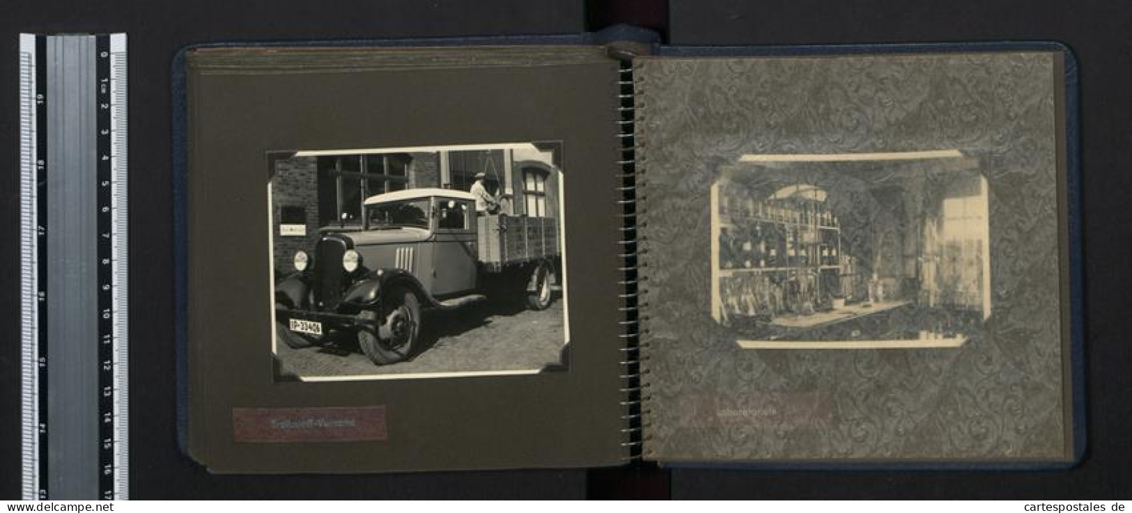 Fotoalbum Mit 46 Fotografien, Ansicht Flensburg, 70 Jahre Firma C. M. Hansen Nachf. Mineralöl / Tankstelle, 1932  - Alben & Sammlungen