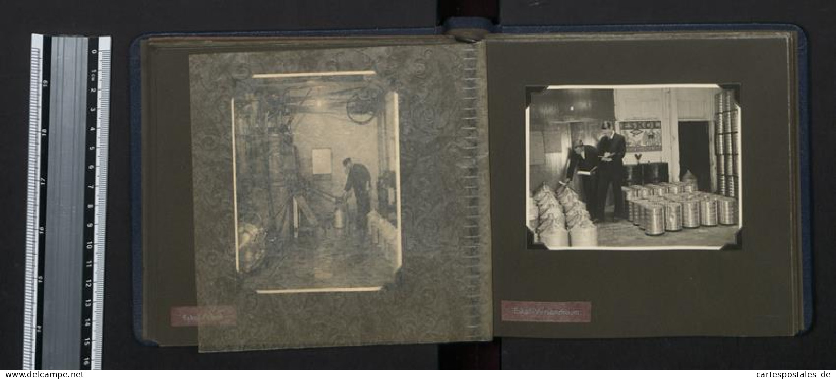 Fotoalbum mit 46 Fotografien, Ansicht Flensburg, 70 Jahre Firma C. M. Hansen Nachf. Mineralöl / Tankstelle, 1932 