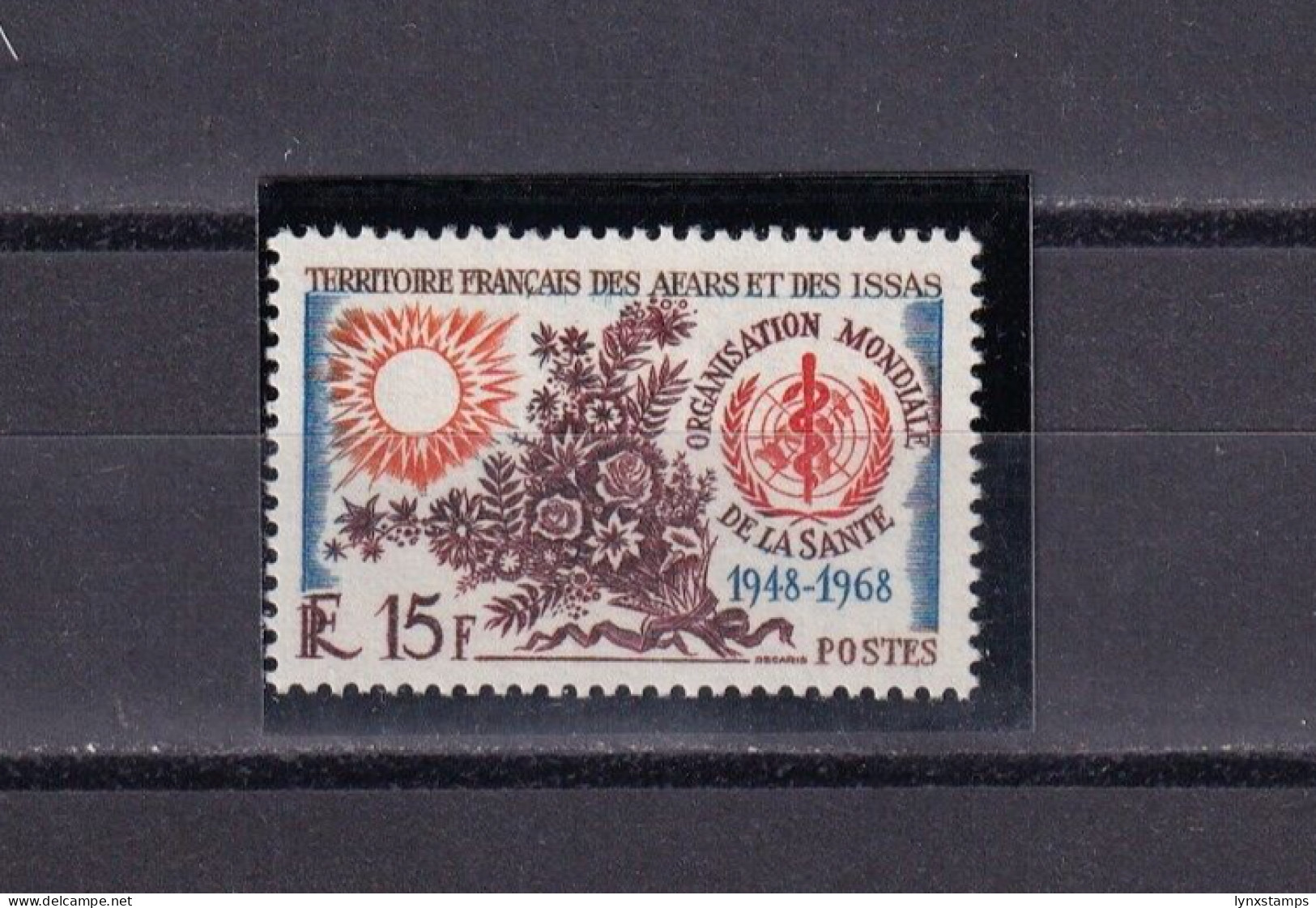 SA06c Djibouti French Territory Of Afars And The Issas 1968 W.H.O. - 20th Anniv - Ungebraucht