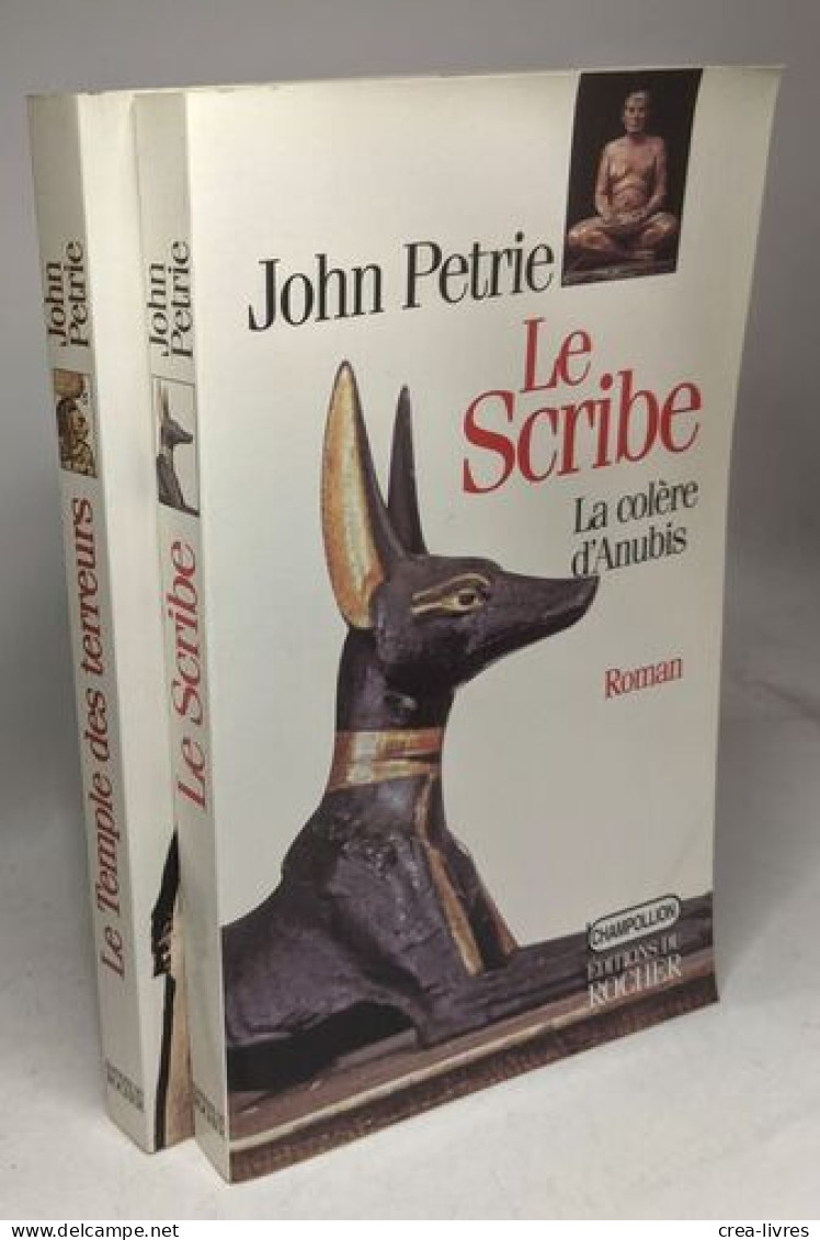 Le Scribe : La Colere D'anubis + Le Temple Des Terreurs --- 2 Livres - Viaggi