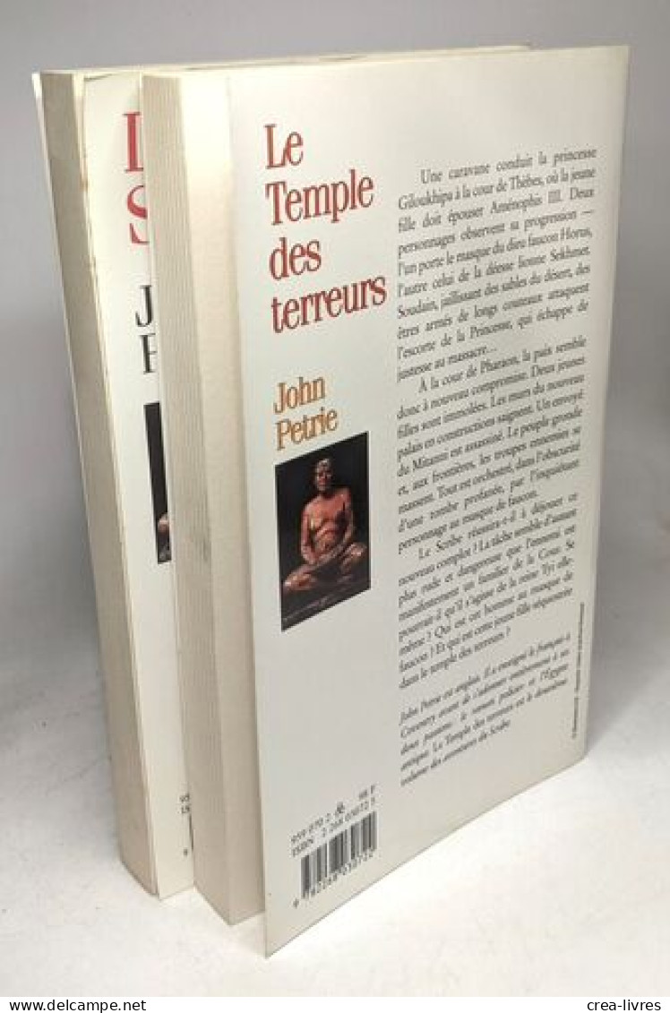 Le Scribe : La Colere D'anubis + Le Temple Des Terreurs --- 2 Livres - Voyages