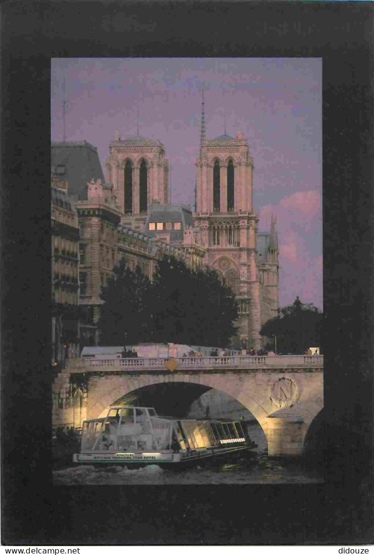 75 - Paris - Cathédrale Notre Dame - La Seine - Bateau Promenade - CPM - Voir Scans Recto-Verso - Notre Dame De Paris
