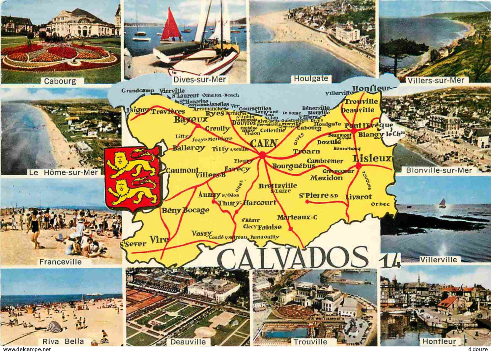 14 - Calvados - Multivues - Carte Géographique - CPM - Voir Scans Recto-Verso - Other & Unclassified