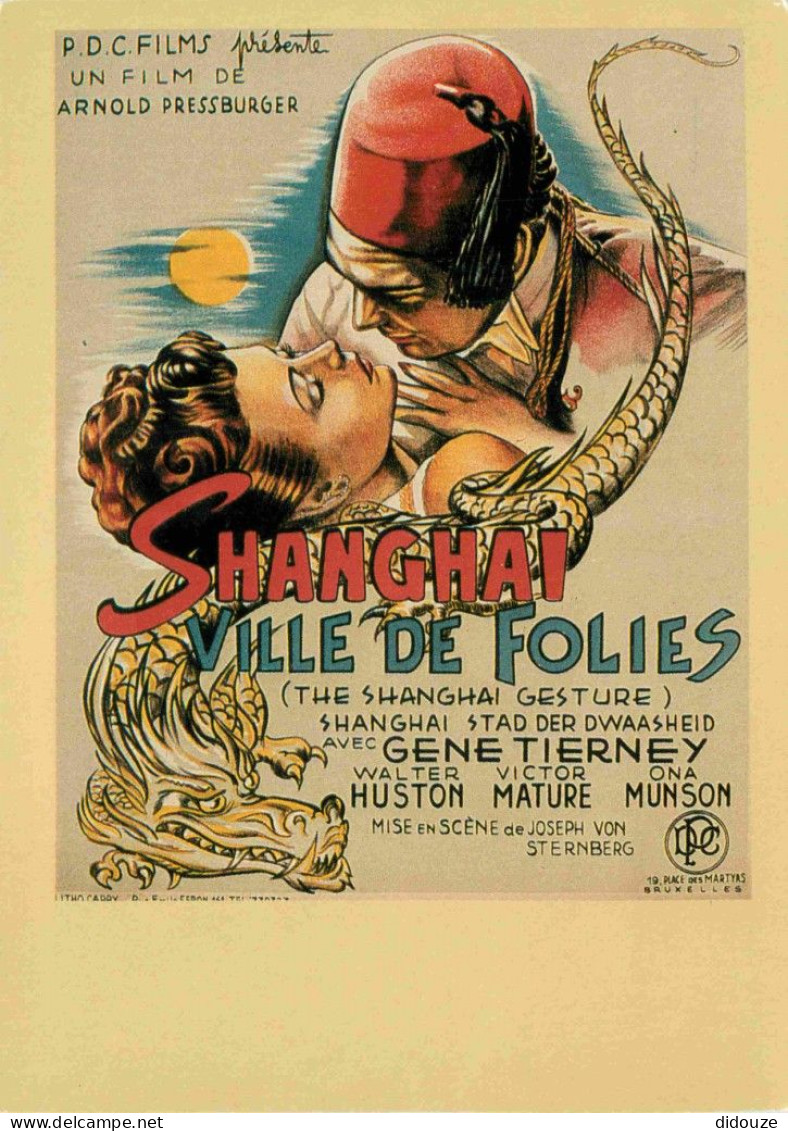 Cinema - Affiche De Film - Shangai Ville De Folies - CPM - Carte Neuve - Voir Scans Recto-Verso - Posters On Cards