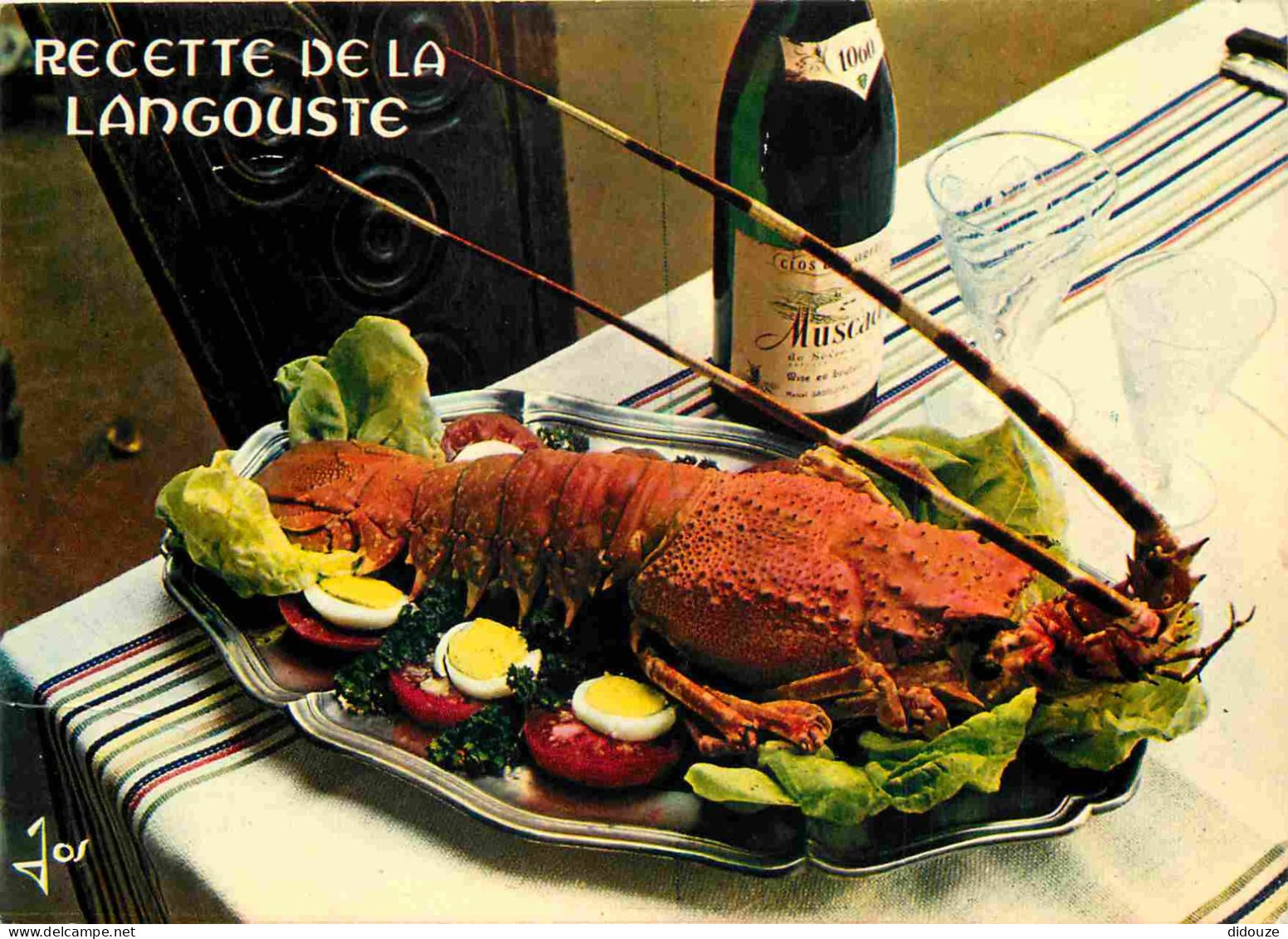 Recettes De Cuisine - Langouste - Gastronomie - CPM - Voir Scans Recto-Verso - Recettes (cuisine)