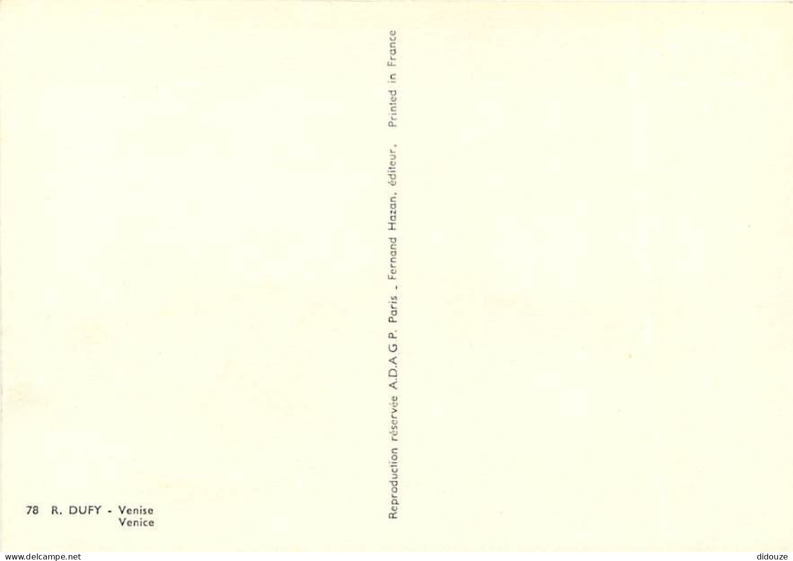 Art - Peinture - Raoul Dufy - Venise - Venice - Carte Neuve - CPM - Voir Scans Recto-Verso - Pittura & Quadri