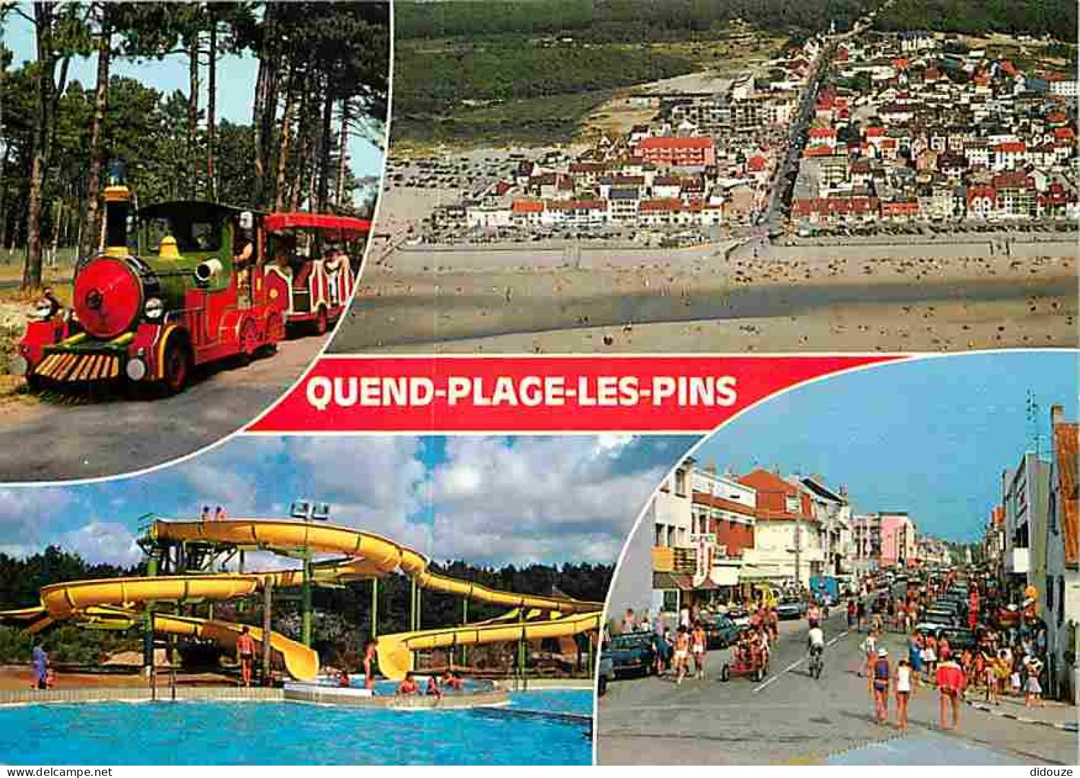 80 - Quend Plage Les Pins - Multivues - Petit Train - Aqualand - Automobiles - CPM - Voir Scans Recto-Verso - Quend