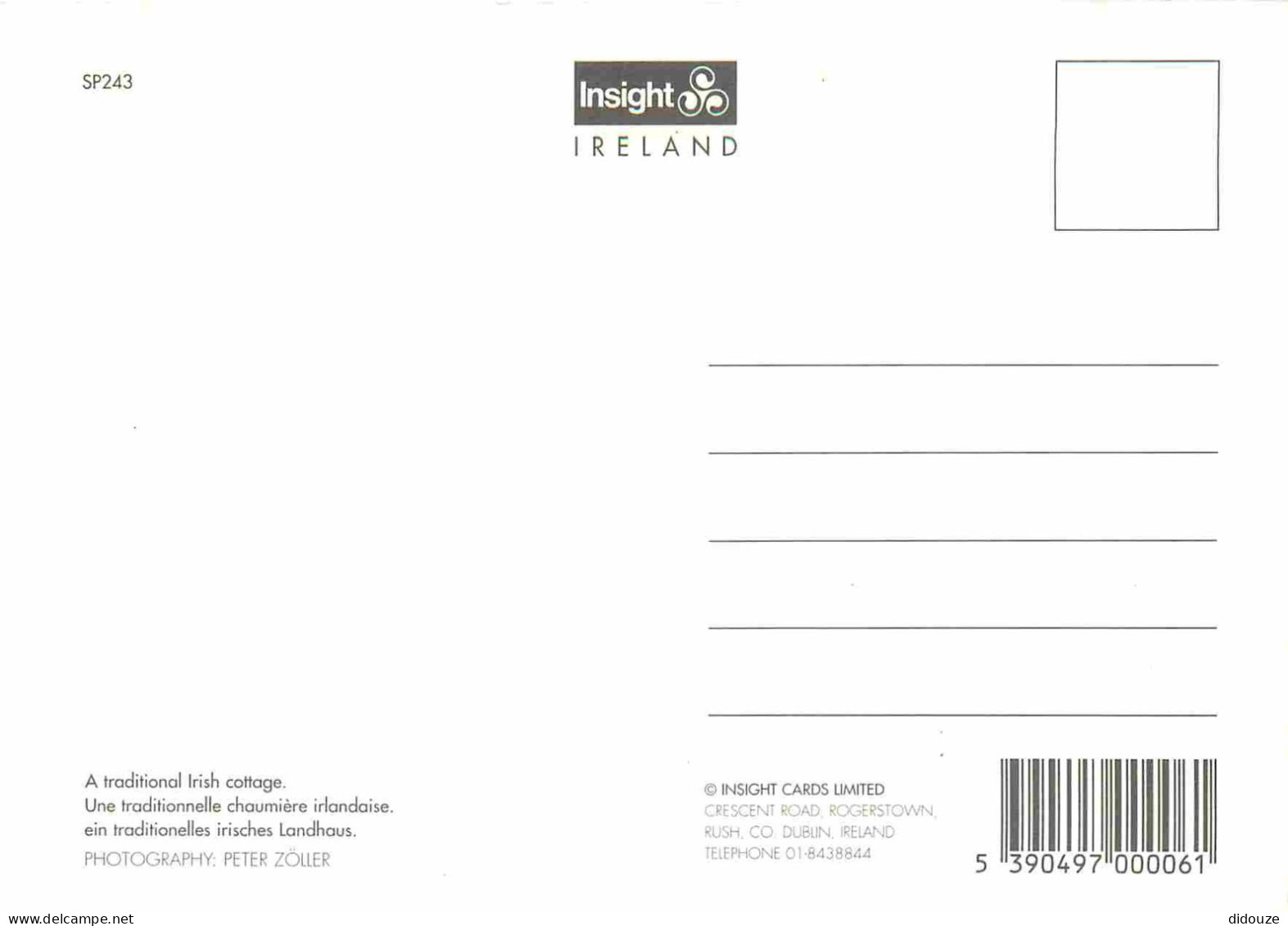 Irlande - A Traditional Irish Cottage - Une Traditionnelle Chaumière Irlandaise - Insight Ireland Card - CPM - Carte Neu - Otros & Sin Clasificación