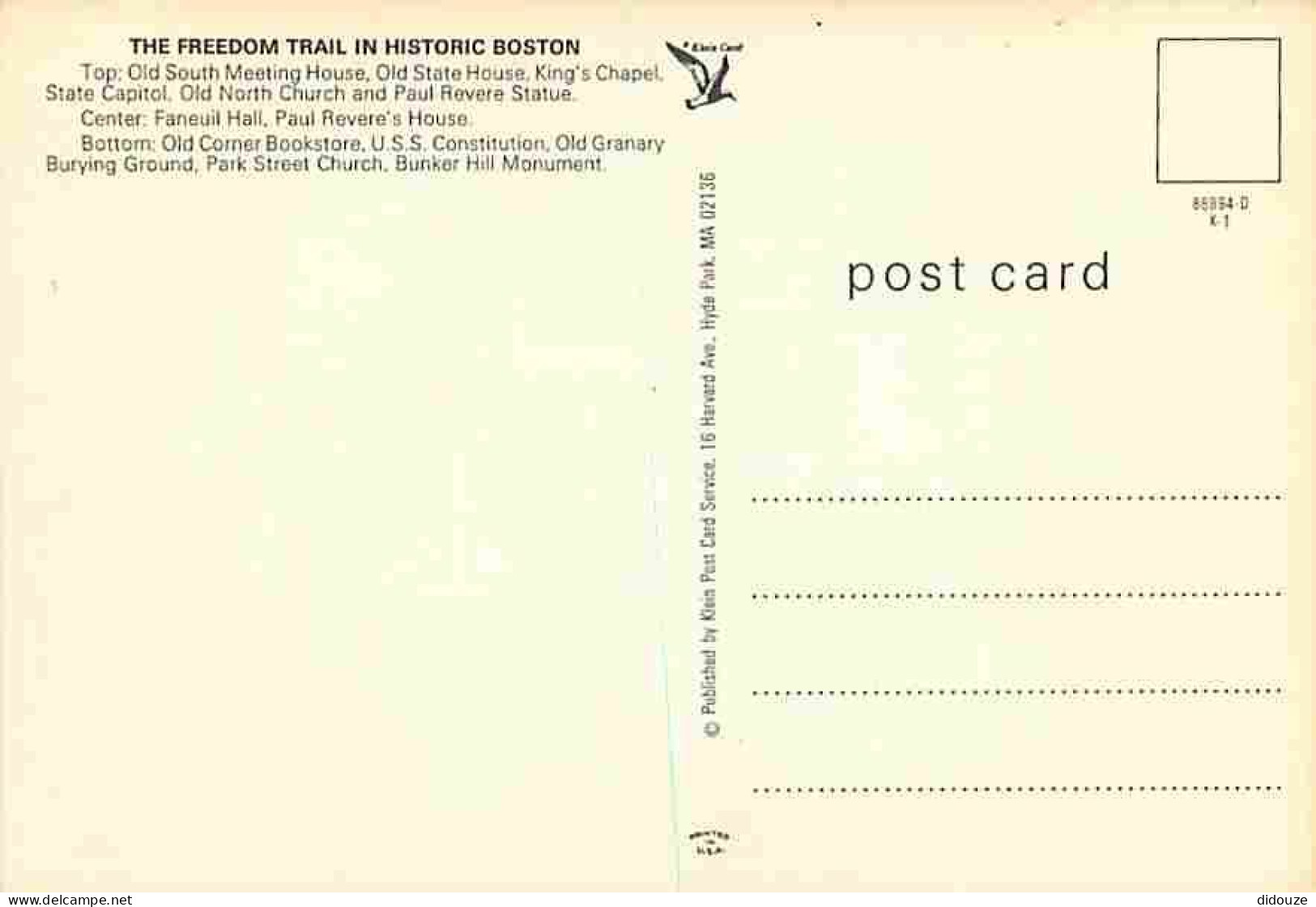 Etats Unis - Boston - The Freedom Trail In Historic Boston - Multivues - Bateaux - Carte Neuve - CPM - Voir Scans Recto- - Boston