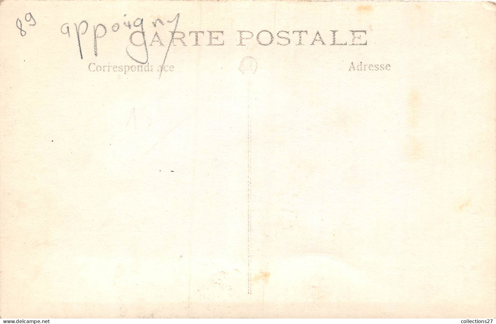 89-APPOIGNY- 3 CARTES-PHOTO- SUR LE CHEMIN ATTELAGE - Appoigny