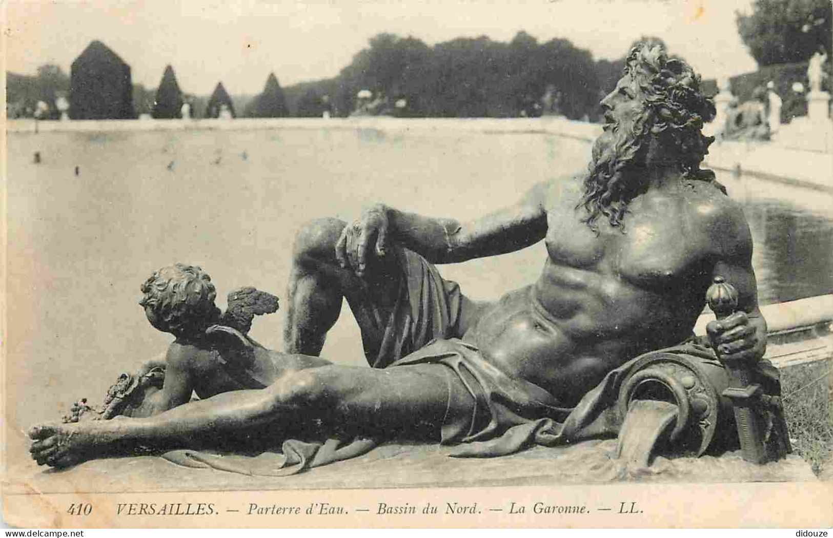 78 - Versailles - Parterre D'Eau - Bassin Du Nord - La Garonne - Art Statue - CPA - Etat Pli Visible - Voir Scans Recto- - Versailles (Château)