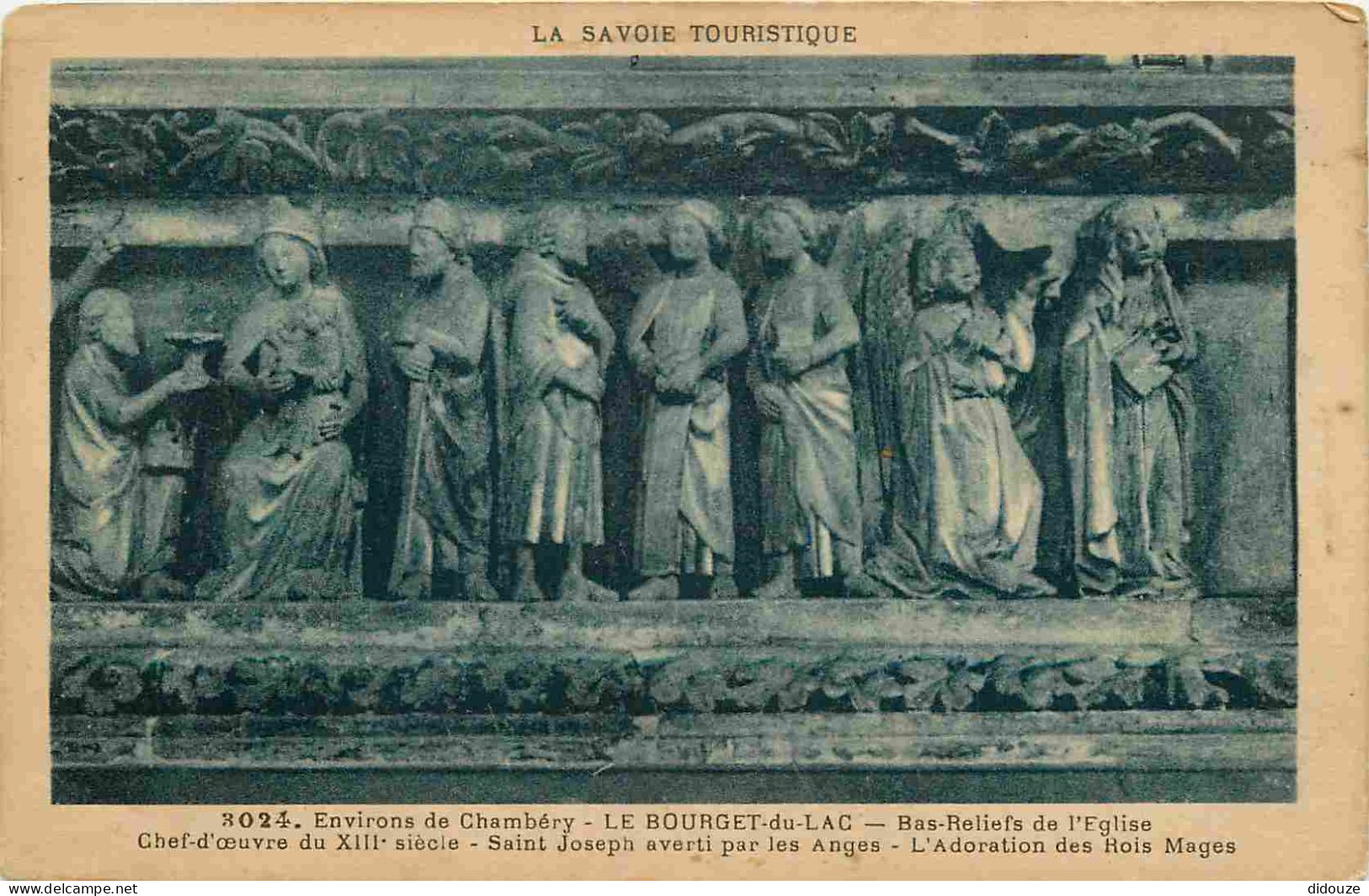73 - Le Bourget Du Lac - Bas Reliefs De L'Eglise - Art Religieux - CPA - Voir Scans Recto-Verso - Le Bourget Du Lac
