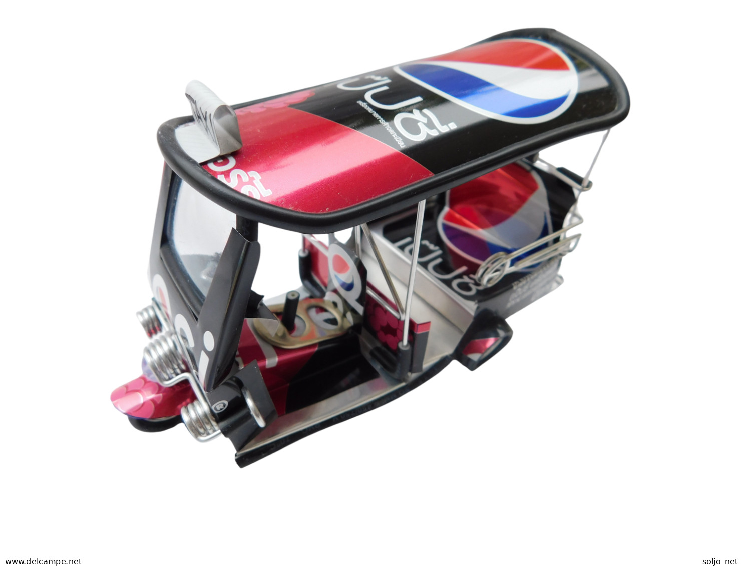 *** Pepsi Dark *** Detailgetreue Handgefertigte Nachbildung: TUK TUK Taxi Aus Thailand - 14x7x6 Cm - Motorcycles