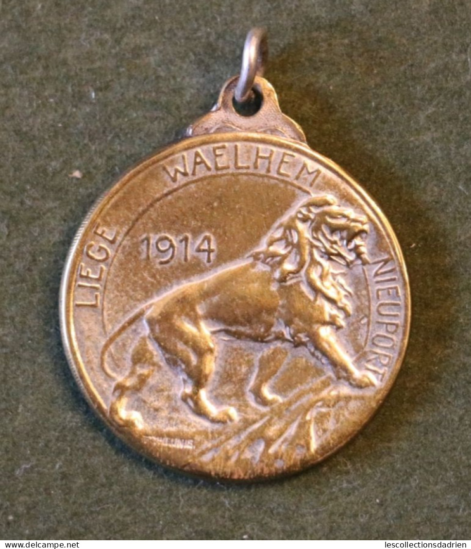 Médaille Belge Liège Waelhem Nieuport Guerre 14-18 - Belgian Medal WWI Médaillette Journée - Bélgica