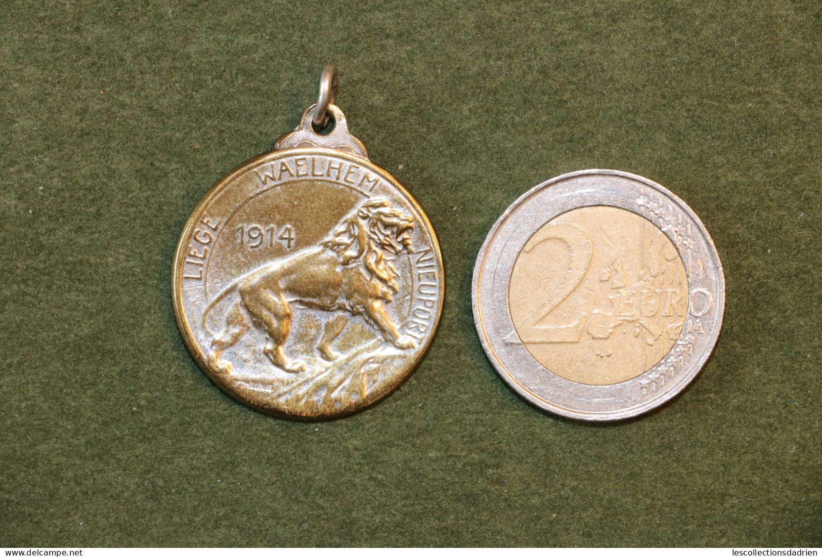 Médaille Belge Liège Waelhem Nieuport Guerre 14-18 - Belgian Medal WWI Médaillette Journée - Belgio