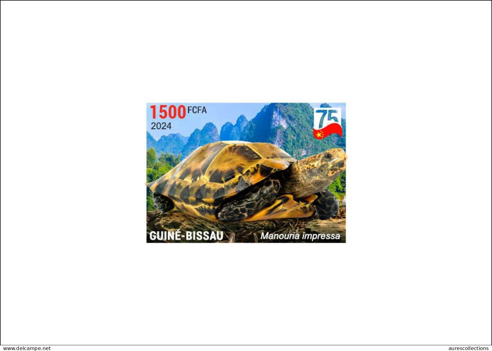 GUINEA BISSAU 2024 DELUXE PROOF - CHINA DIPLOMATIC RELATIONS - TURTLE TURTLES TORTUE TORTUES - Turtles
