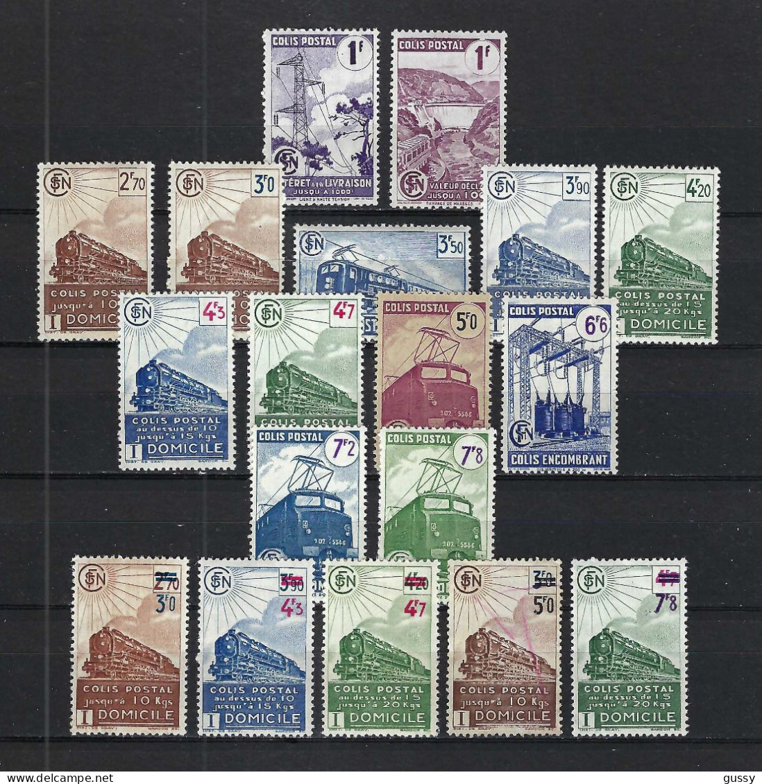 FRANCE Colis Postaux Ca.1944-45: Lot De Neufs** - Ongebruikt