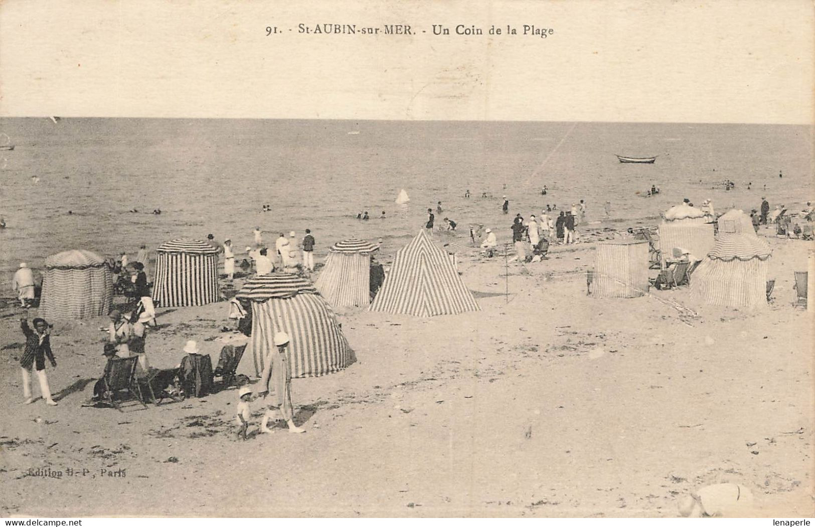 D6625 St Aubin Sur Mer Un Coin De La Plage - Saint Aubin