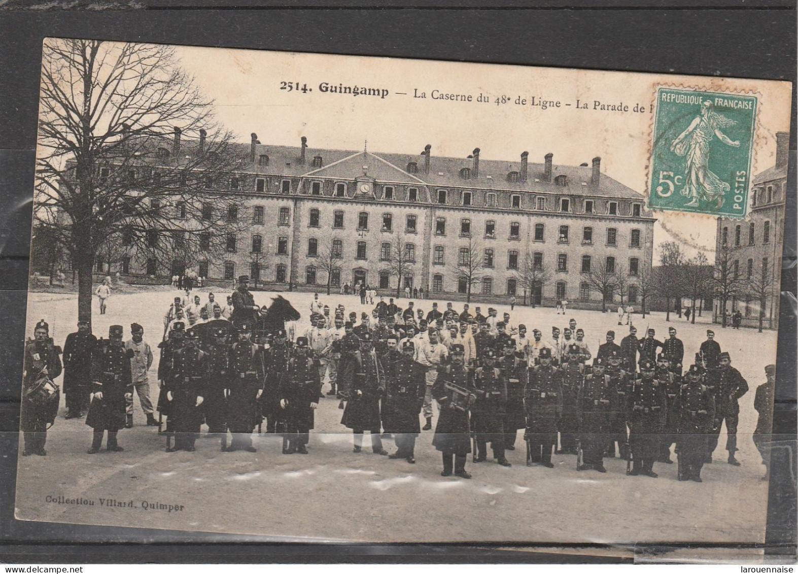 22 - GUINGAMP - La Caserne Du 48e Rég. De Ligne - La Parade De La Garde - Guingamp