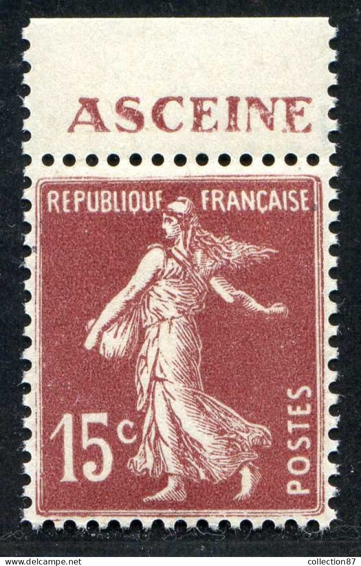 REF59 > FRANCE < N° 189a * * Pub Asceine < Neuf Luxe * * Dos Visible MNH Cote 25 € - Laboratoire Pharmaceutique - Ungebraucht