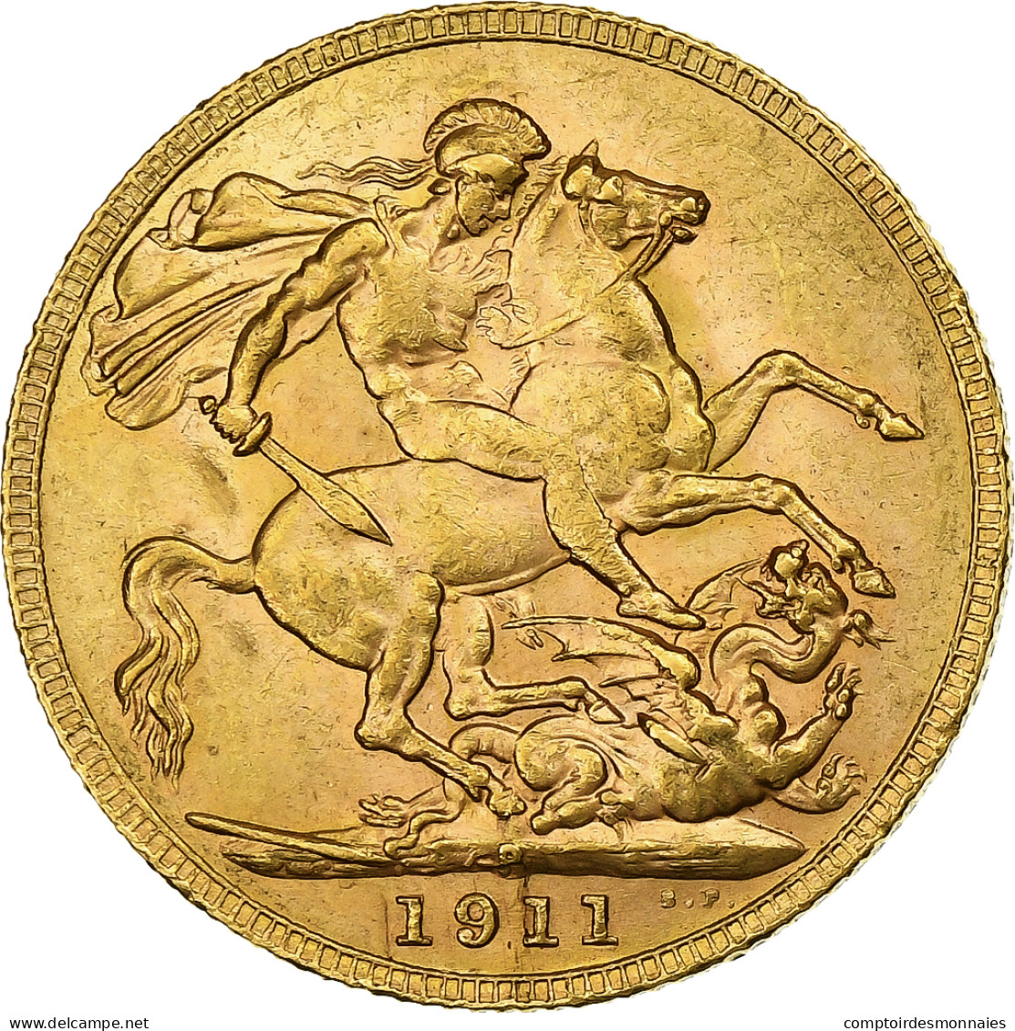 Australie, George V, Sovereign, 1911, Perth, Or, TTB+, KM:29 - South Australia