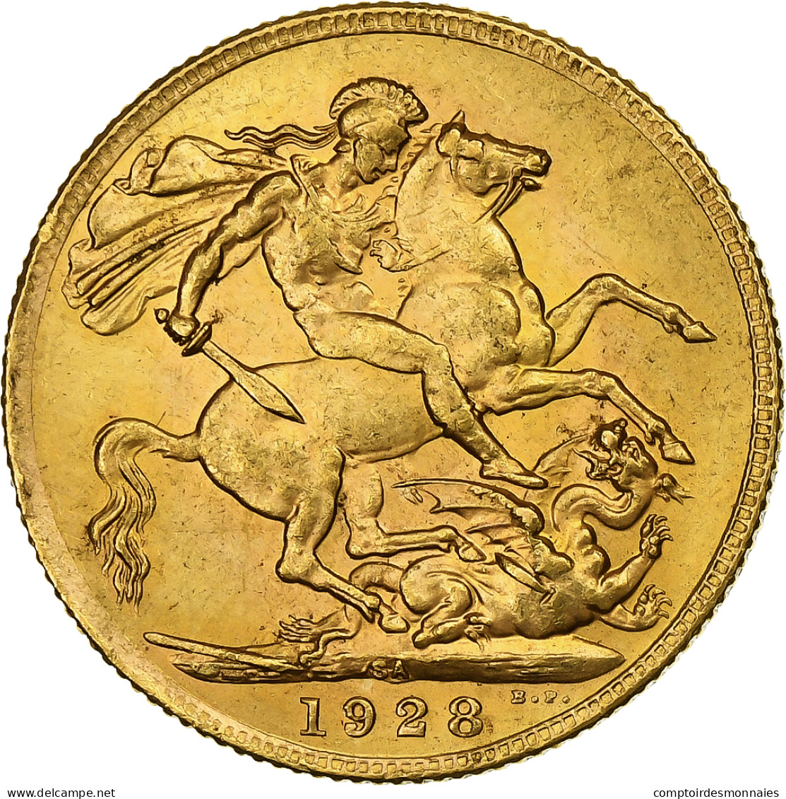 Afrique Du Sud, George V, Sovereign, 1928, Pretoria, Or, SUP, KM:21 - Zuid-Afrika