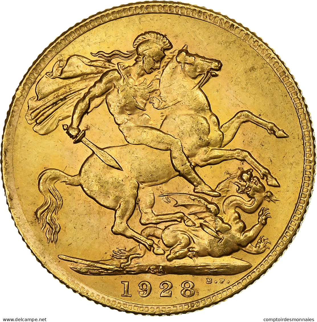 Afrique Du Sud, George V, Sovereign, 1928, Pretoria, Or, SUP, KM:21 - Sudáfrica