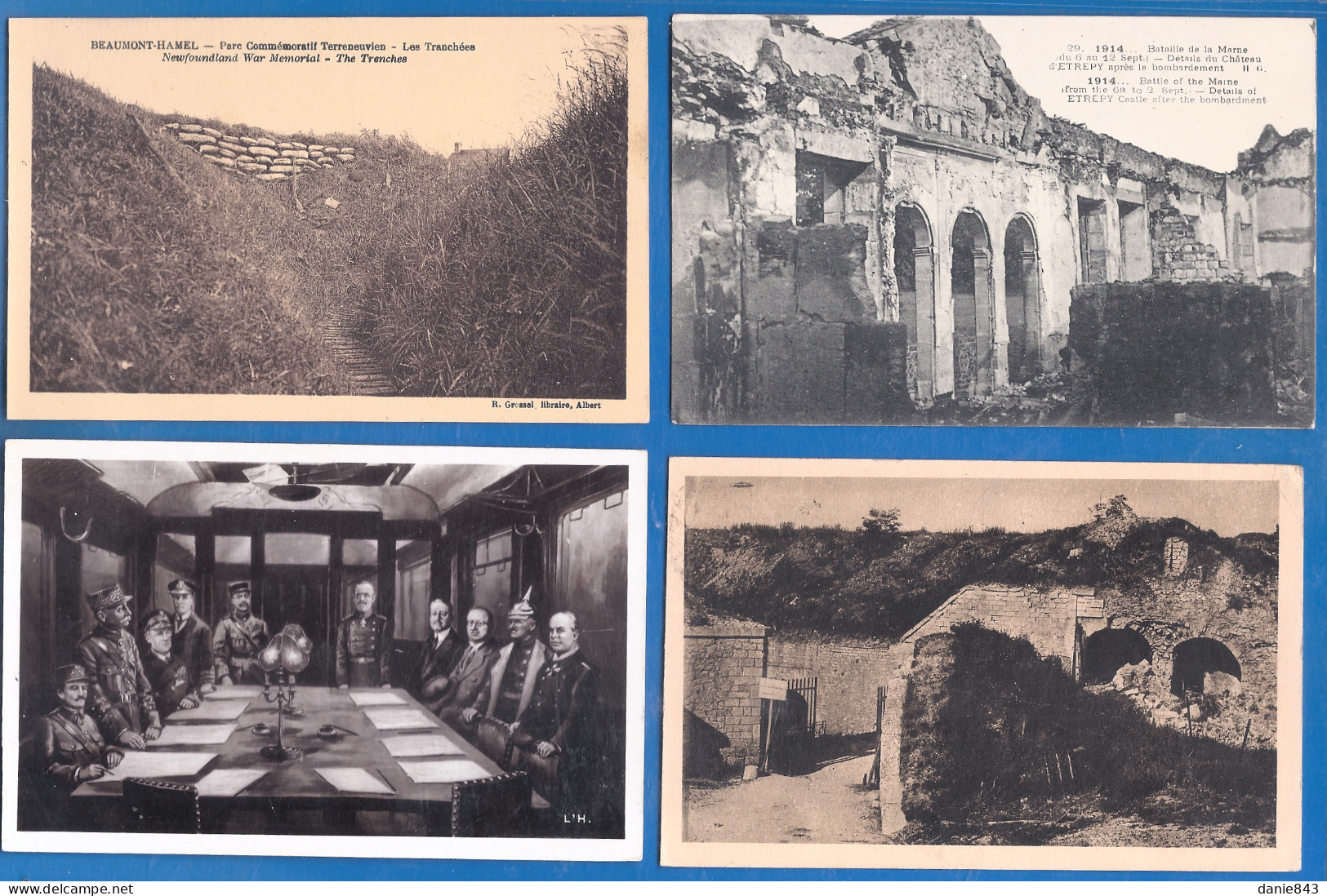 Lot De 50 CP Militaria Majorité CPA - Ruines, Monuments, Forts, Cimetières - Quelques Animations - Toutes  Scannées (2) - 5 - 99 Postkaarten