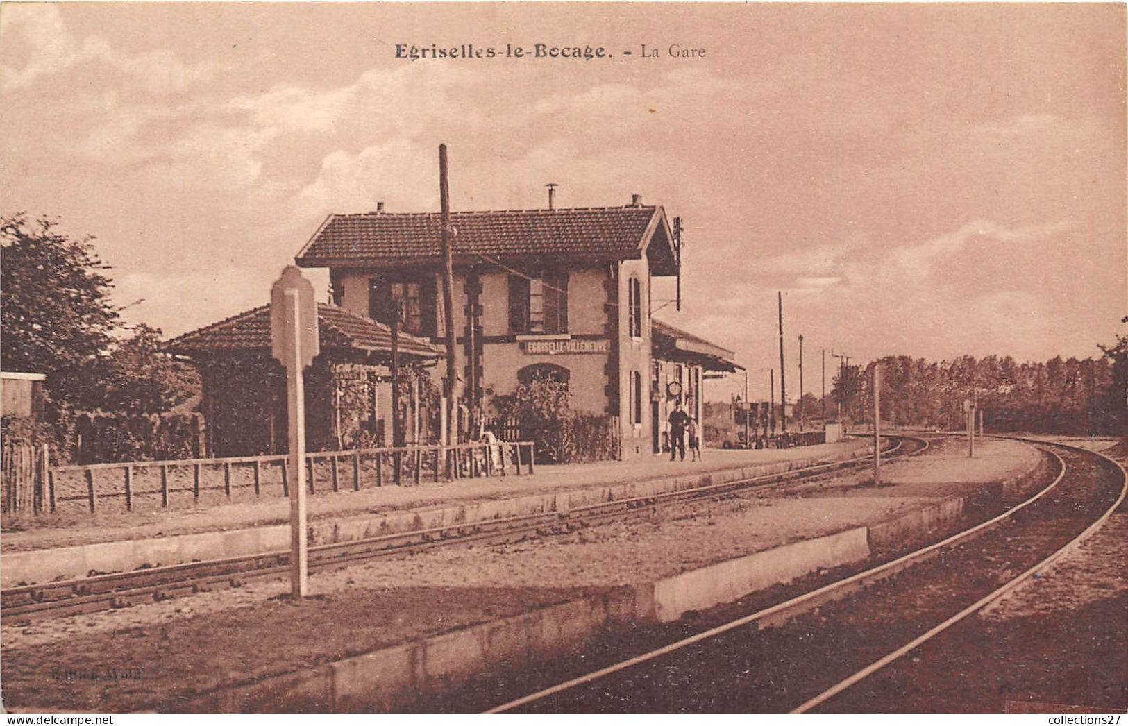 89-EGRISELLES-LE-BOCAGE- LA GARE - Egriselles Le Bocage