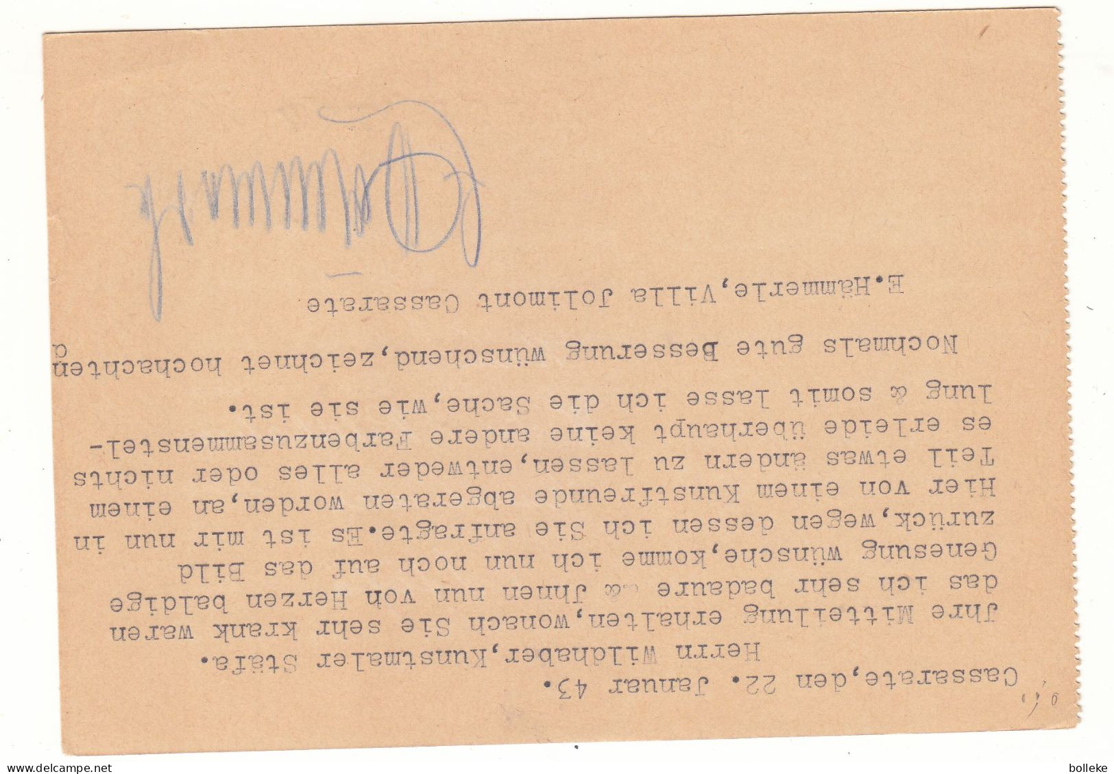 Suisse - Carte Postale De 1943 - Entier Postal - Oblit Lugano - Exp Vers Stäfa Am See - - Briefe U. Dokumente