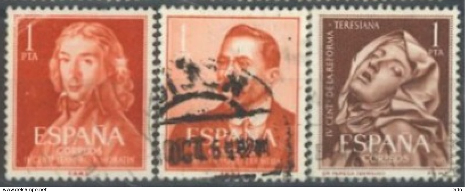 SPAIN, 1960/61, STAMPS SET OF 3, USED. - Oblitérés